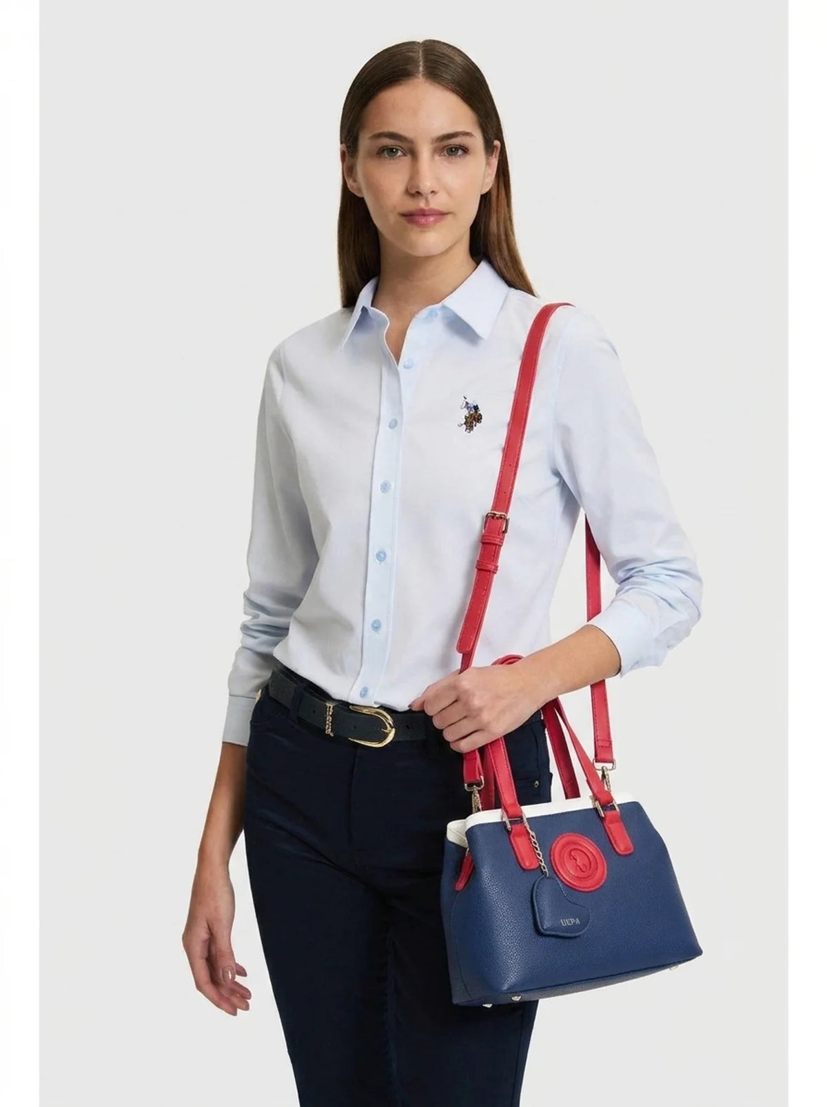 SAC FEMME NAVY-RED-WHITE