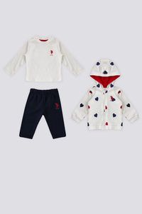 ENSEMBLE BEBE 03 PIECES WHITE