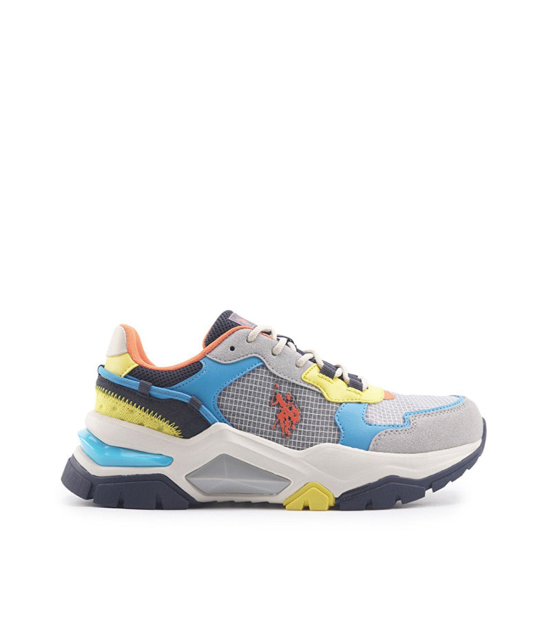 BASKET HOMME VINCENT 4FX GREY-MAVI-SARI