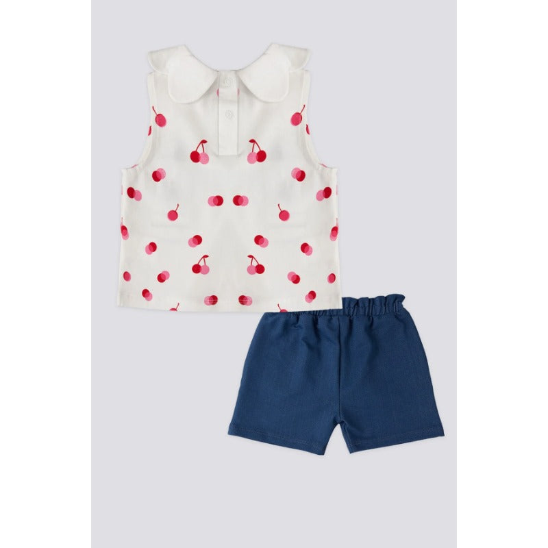 ENSEMBLE FILLE 02 PIECE WHITE