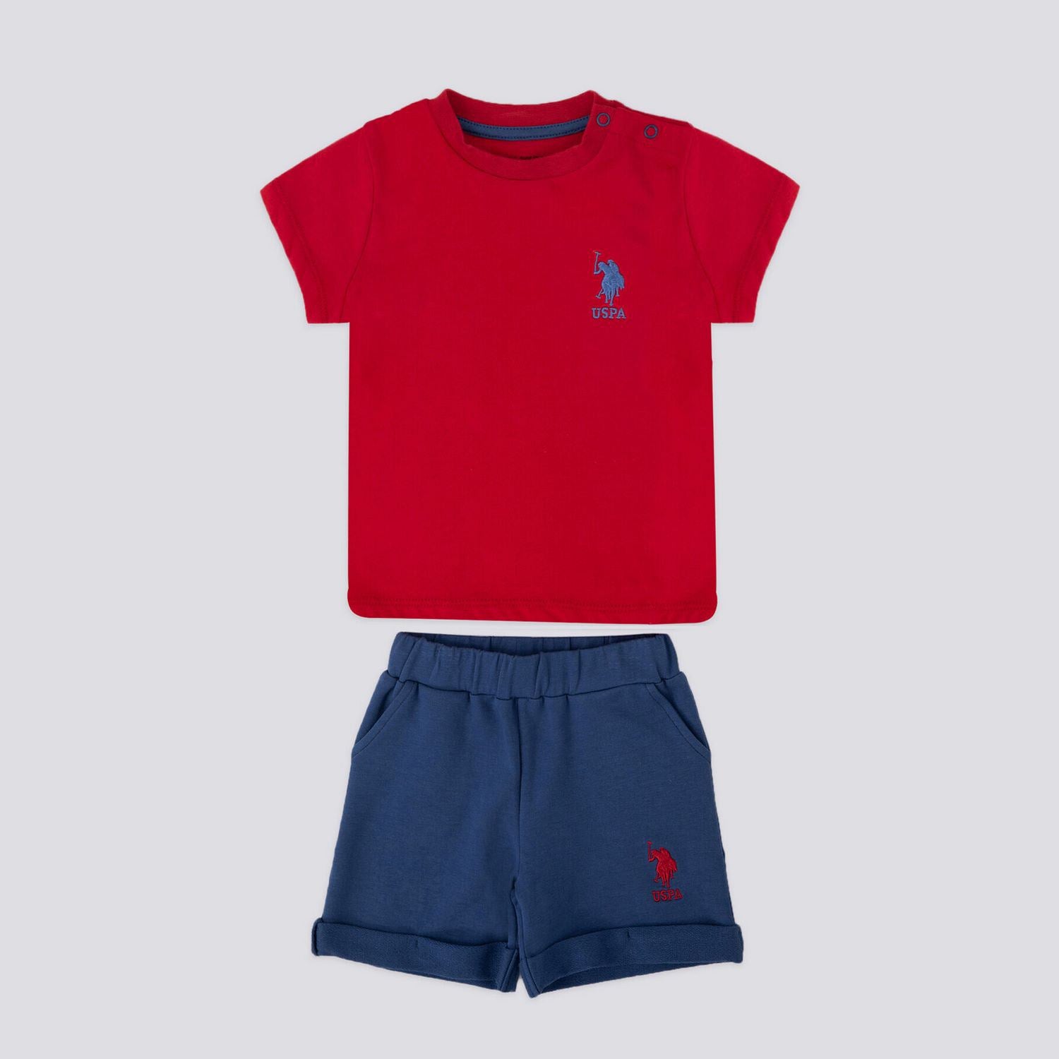 ENSEMBLE BEBE 02 PIECES RED-BLUE