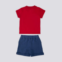 ENSEMBLE BEBE 02 PIECES RED-BLUE