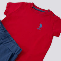 ENSEMBLE BEBE 02 PIECES RED-BLUE