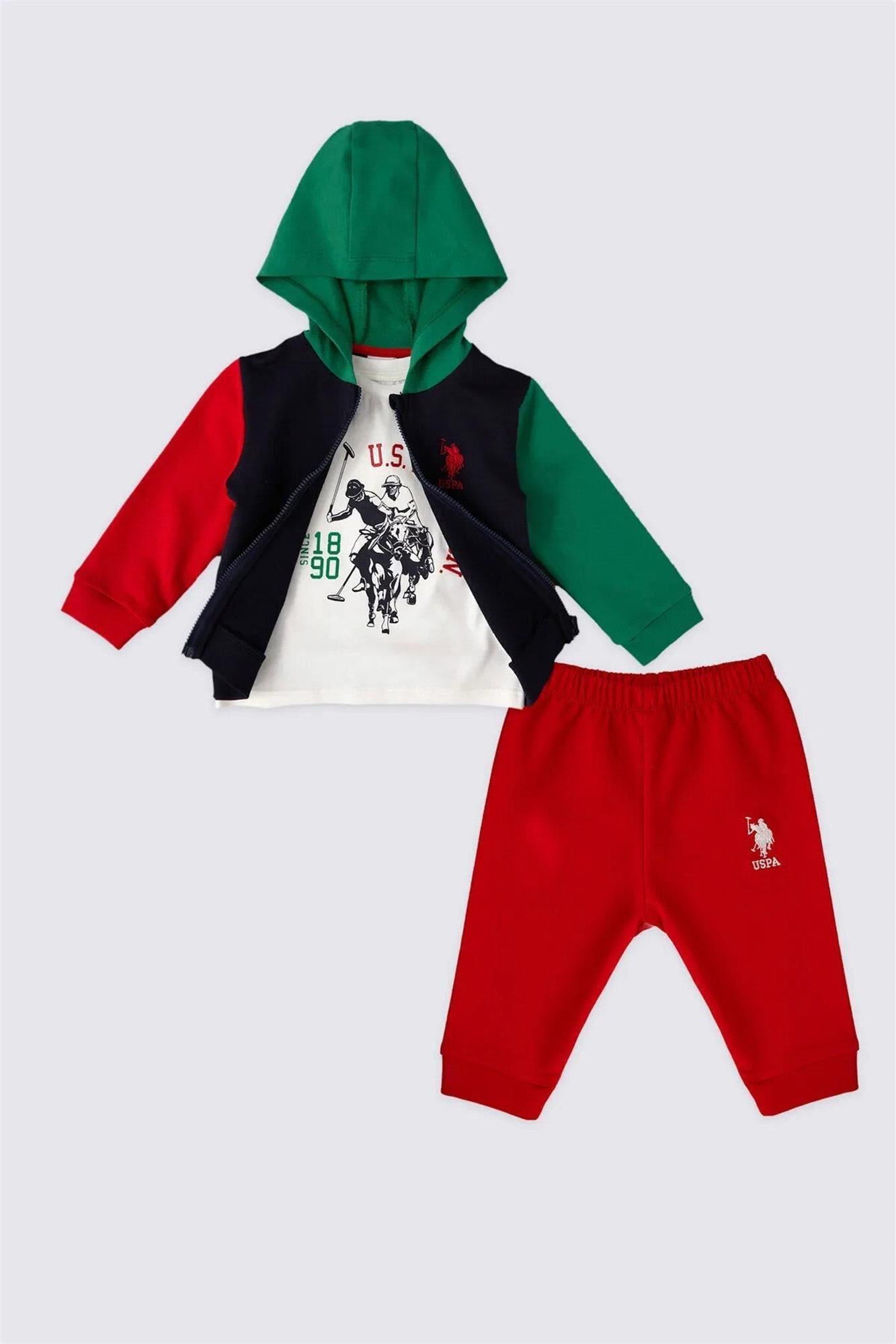 ENSEMBLE BEBE 03 PIECES RED