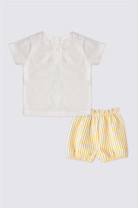 ENSEMBLE FILLE 02 PIECE WHITE