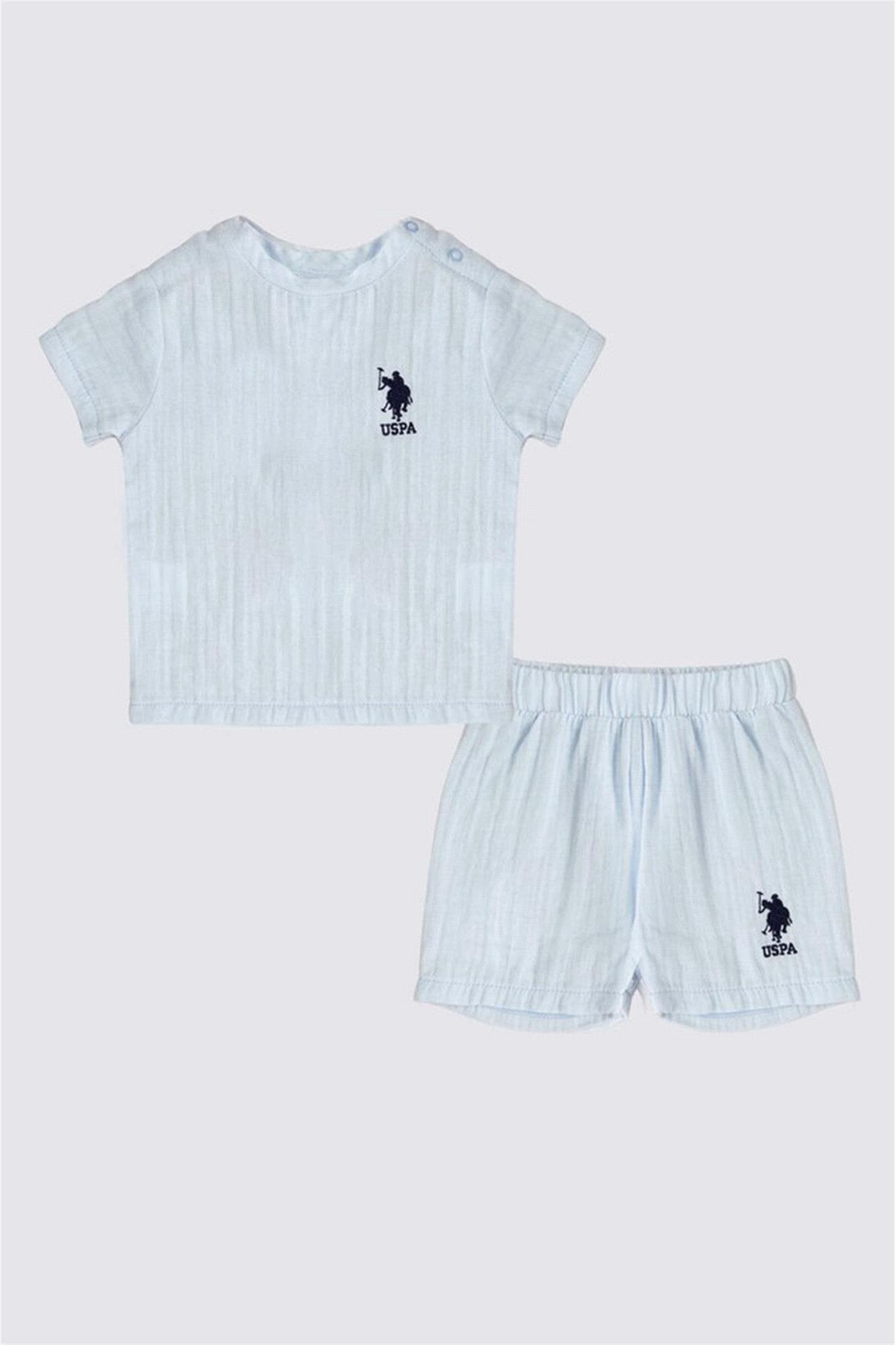 ENSEMBLE BEBE 02 PIECES BLEU-CLAIR