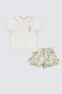 ENSEMBLE FILLE 02 PIECE WHITE