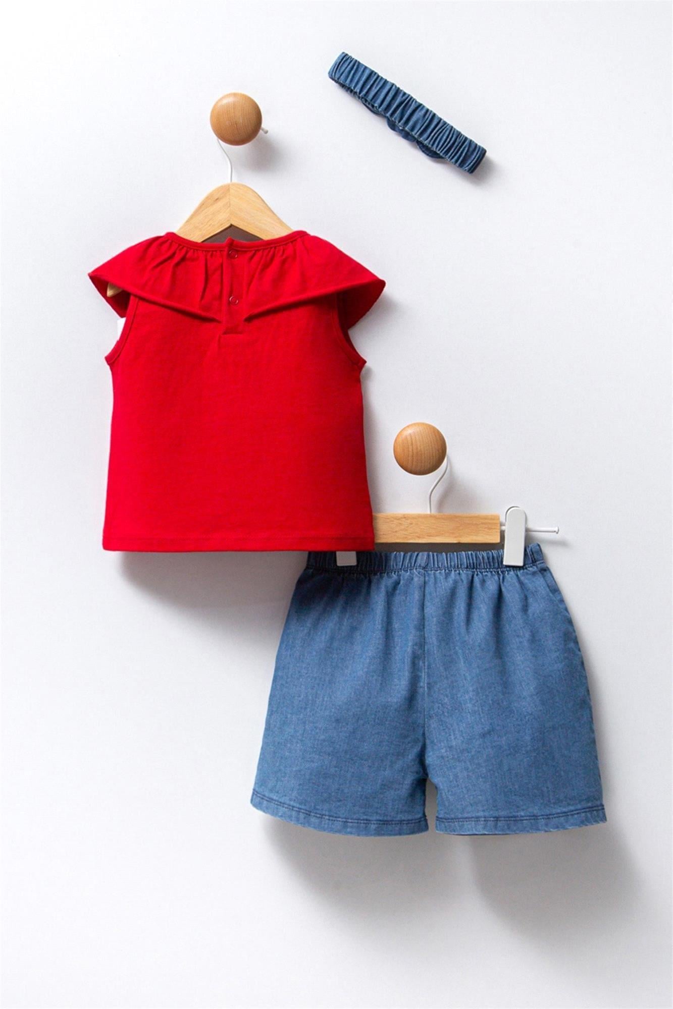ENSEMBLE FILLE 02 PIECE ROUGE