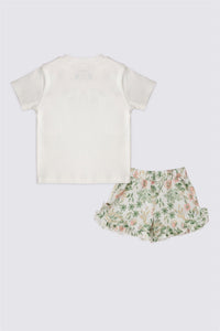 ENSEMBLE FILLE 02 PIECE WHITE