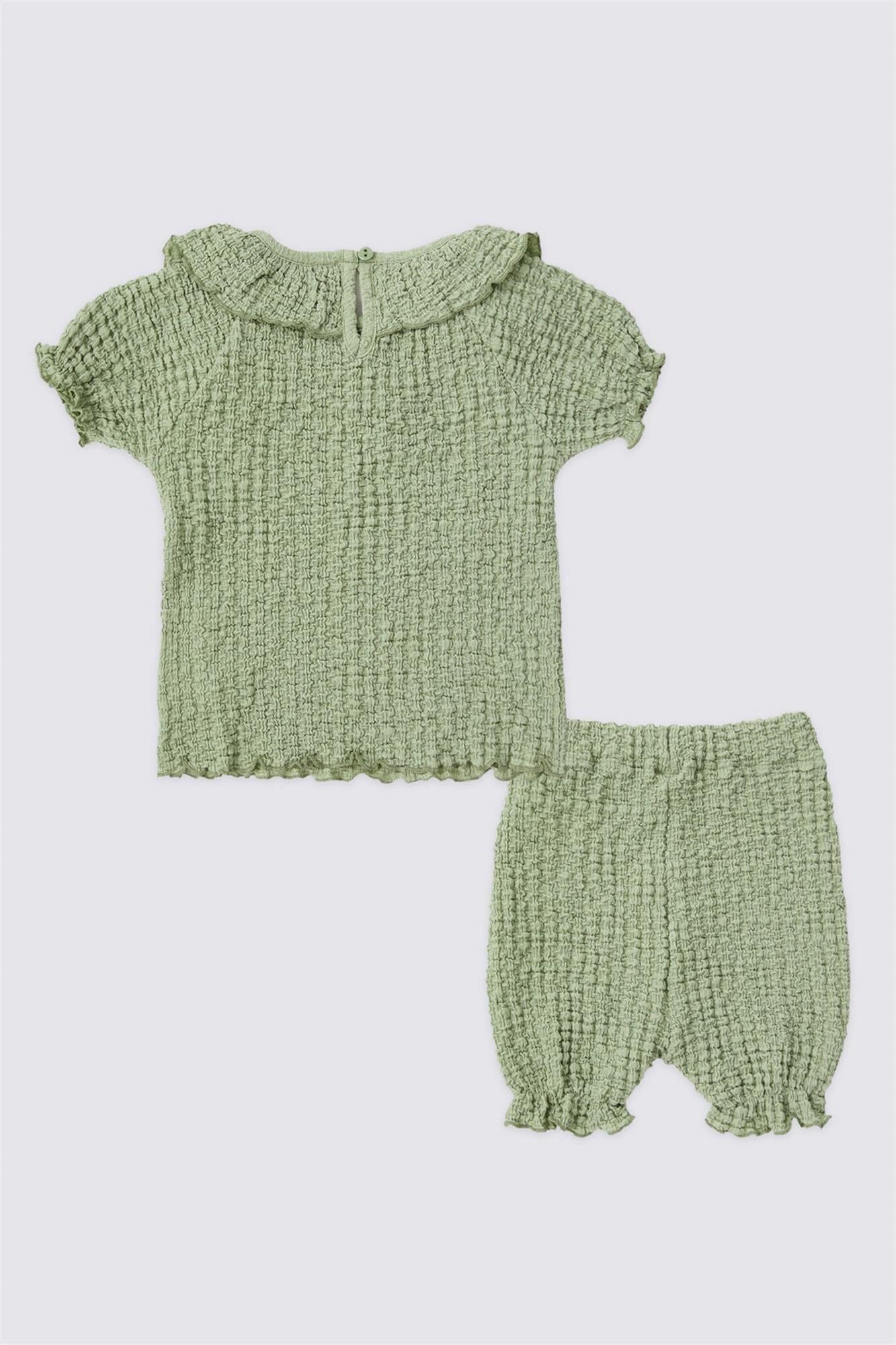 ENSEMBLE FILLE 02 PIECE GREEN