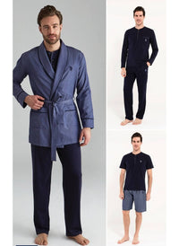 PYJAMA HOMME NAVY-BLUE