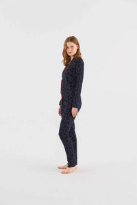 PYJAMA FEMME 02 PIECES NAVY-BLUE