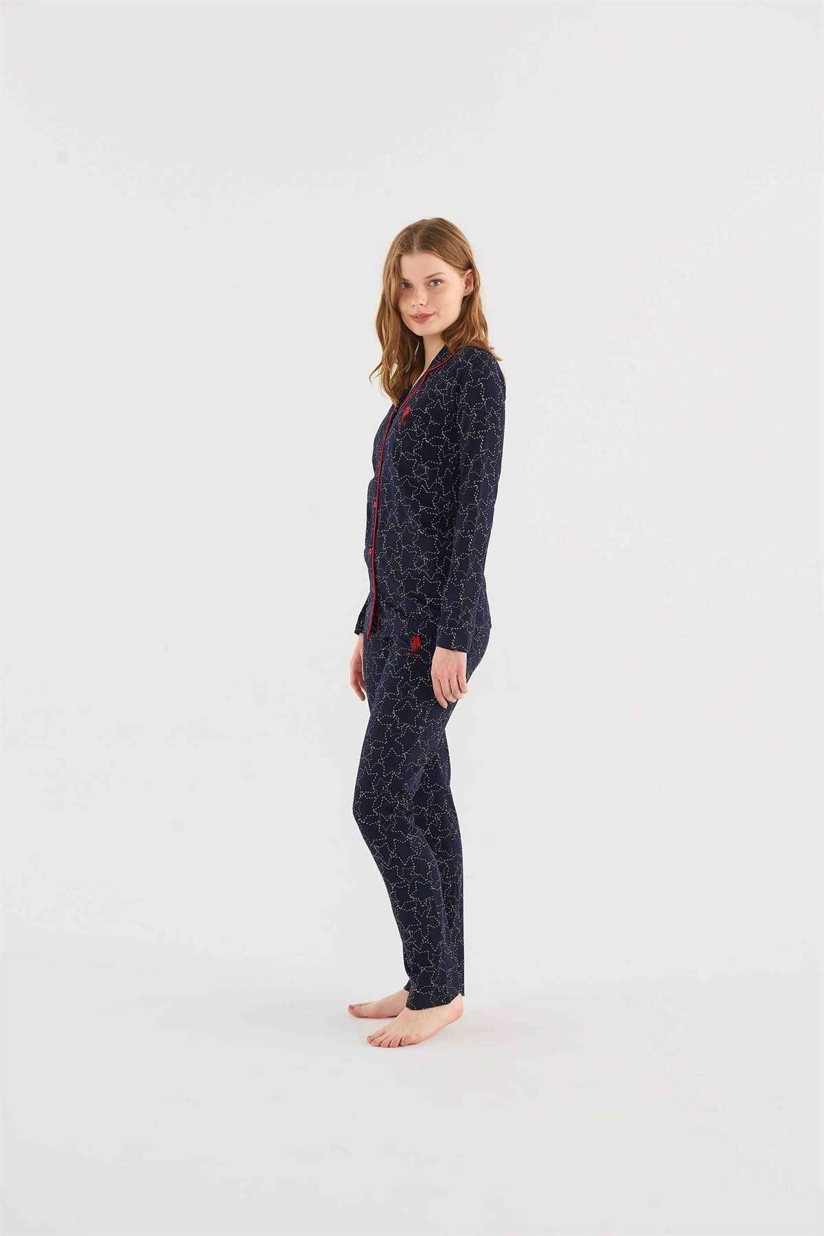 PYJAMA FEMME 02 PIECES NAVY-BLUE