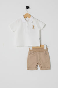 ENSEMBLE GARCON 02 PIECES WHITE