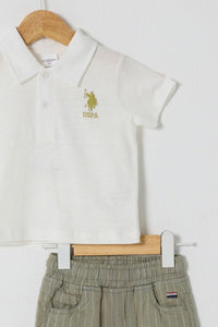 Ensemble deux pièces BOY WHITE-KAKI