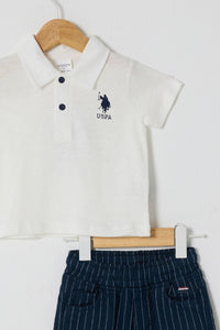 ENSEMBLE GARCON 02 PIECES WHITE-BLUE