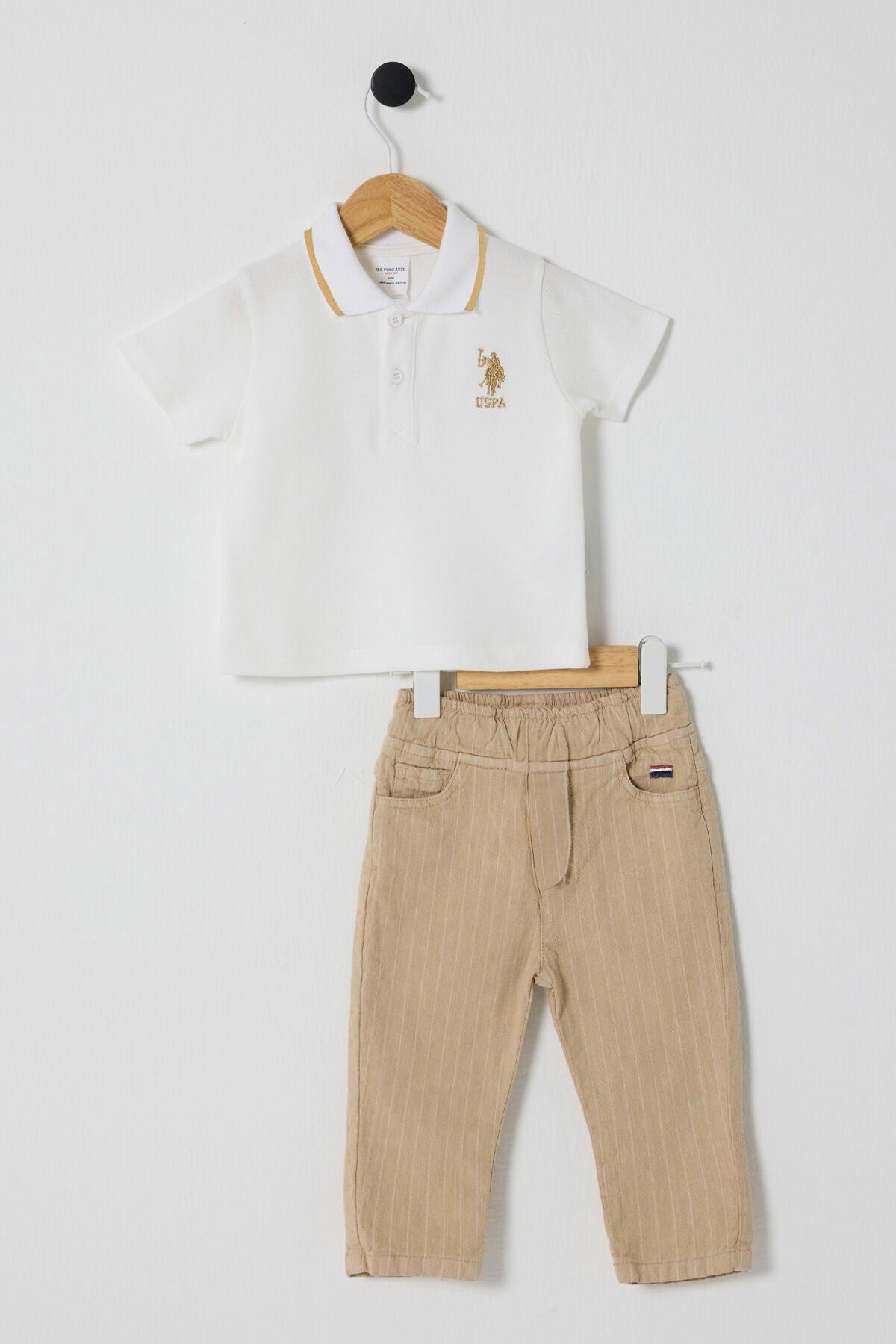 ENSEMBLE GARCON 02 PIECES WHITE-BEIGE