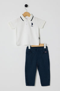 Ensemble deux pièces BOY WHITE-NAVY BLUE