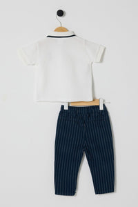 Ensemble deux pièces BOY WHITE-NAVY BLUE