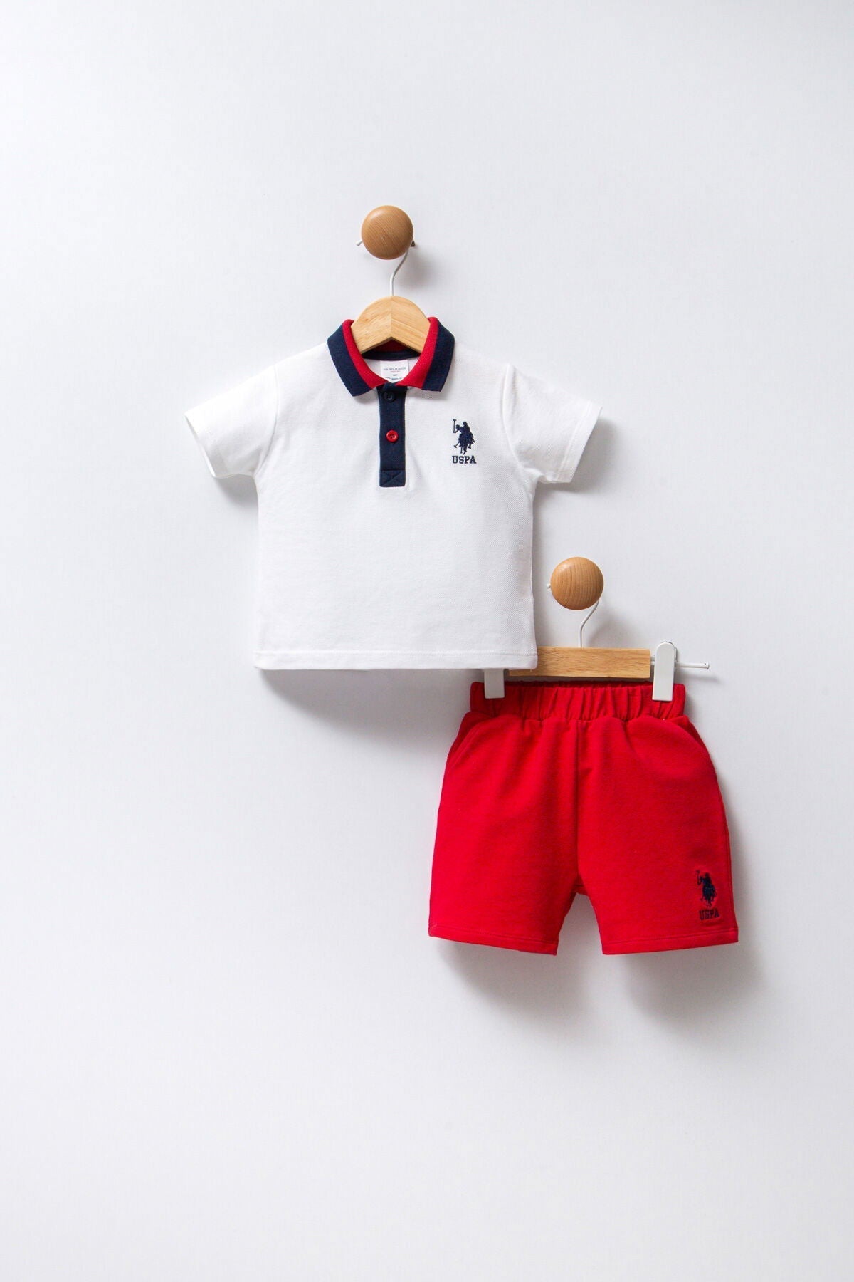 ENSEMBLE BEBE 02 PIECES WHITE-RED