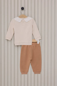ENSEMBLE BEBE 02 PIECES BEIGE-CLAIR