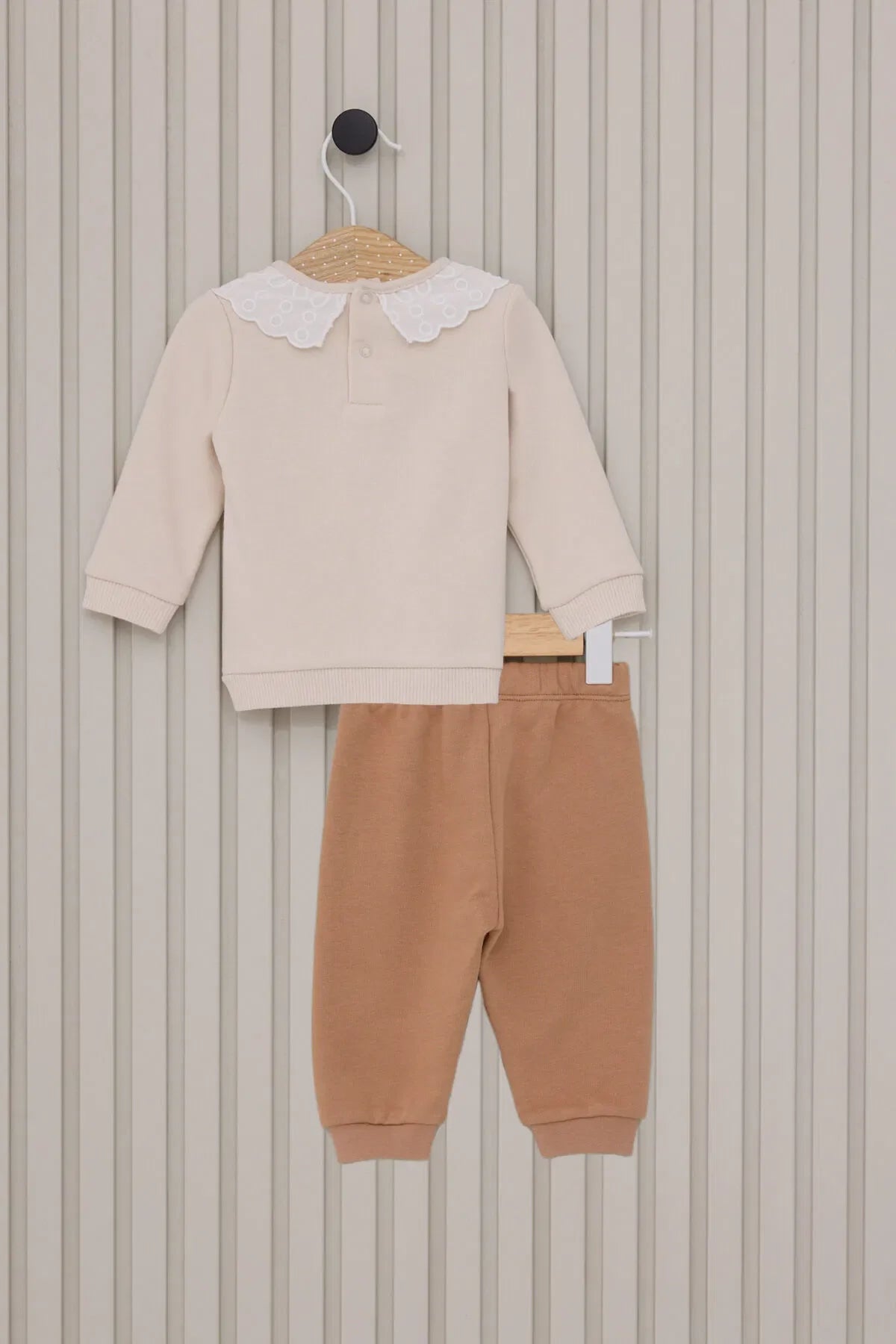 ENSEMBLE BEBE 02 PIECES BEIGE-CLAIR