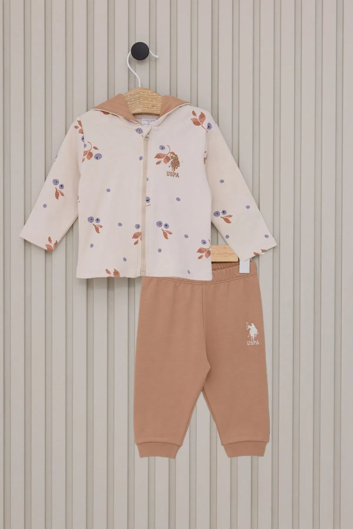 ENSEMBLE BEBE 03 PIECES BEIGE-CLAIR