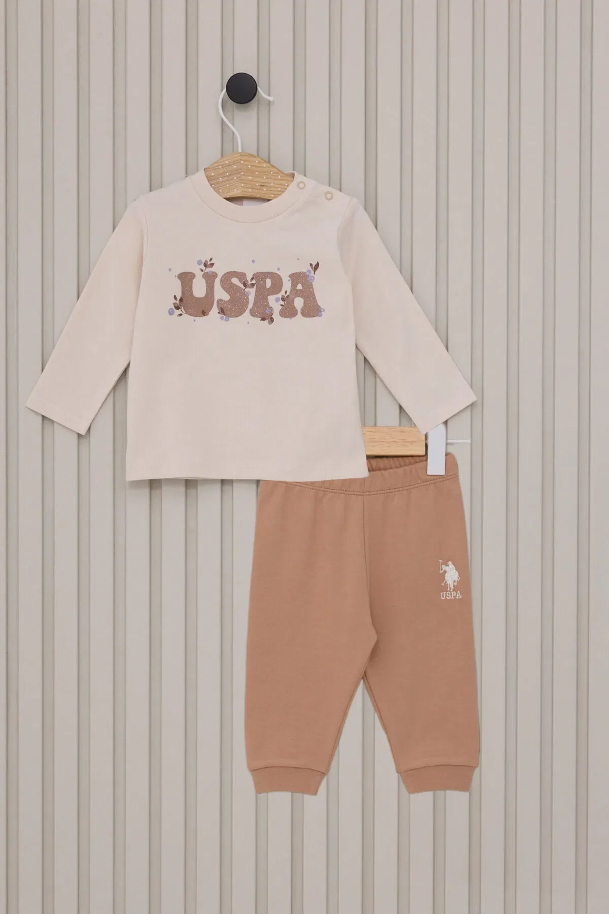 ENSEMBLE BEBE 03 PIECES BEIGE-CLAIR