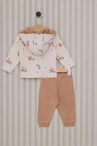 ENSEMBLE BEBE 03 PIECES BEIGE-CLAIR