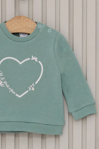 ENSEMBLE BEBE 02 PIECES VERT-D'EAU
