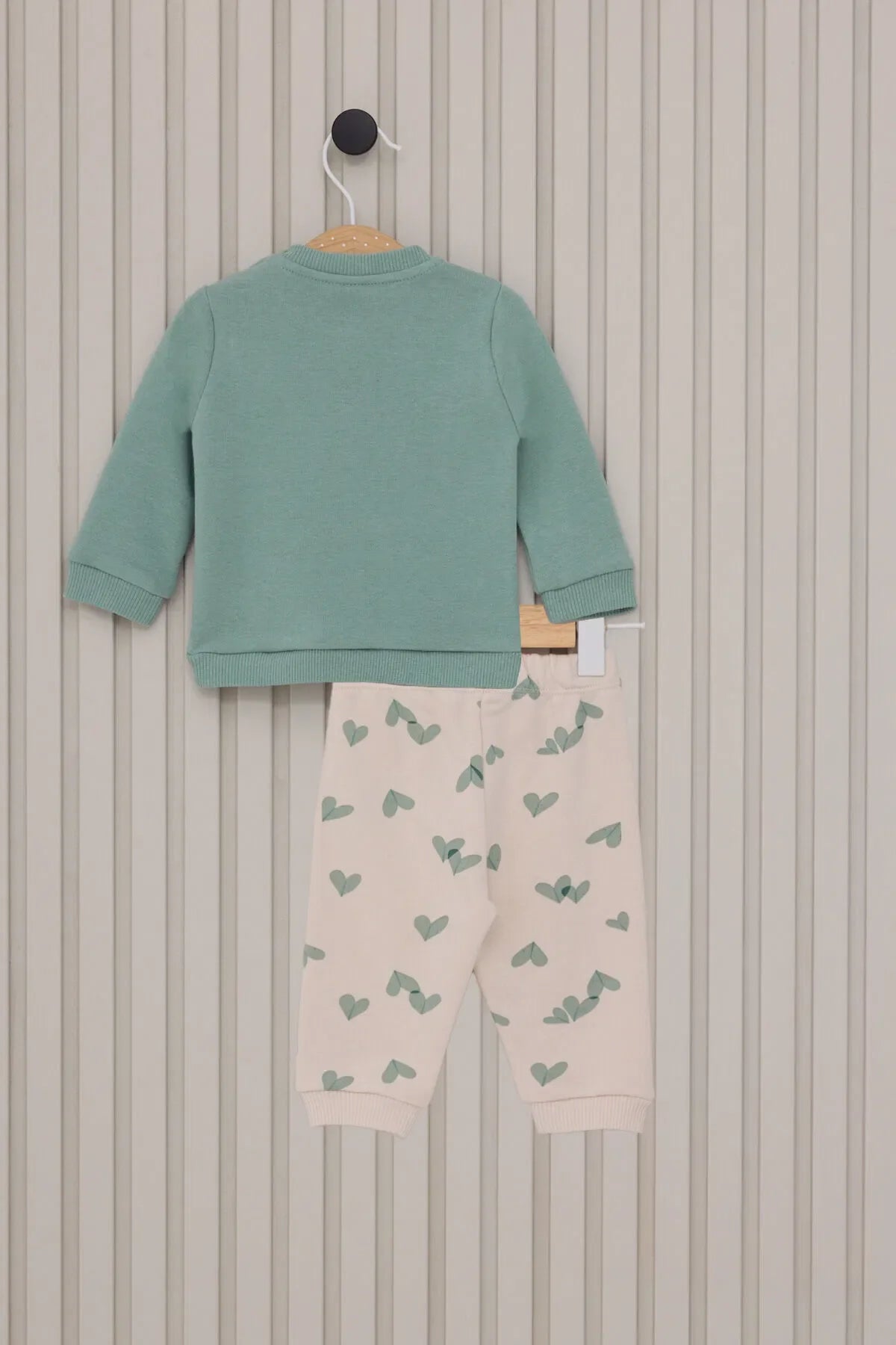ENSEMBLE BEBE 02 PIECES VERT-D'EAU