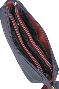 SAC FEMME NAVY-BLUE - BURGUNDY