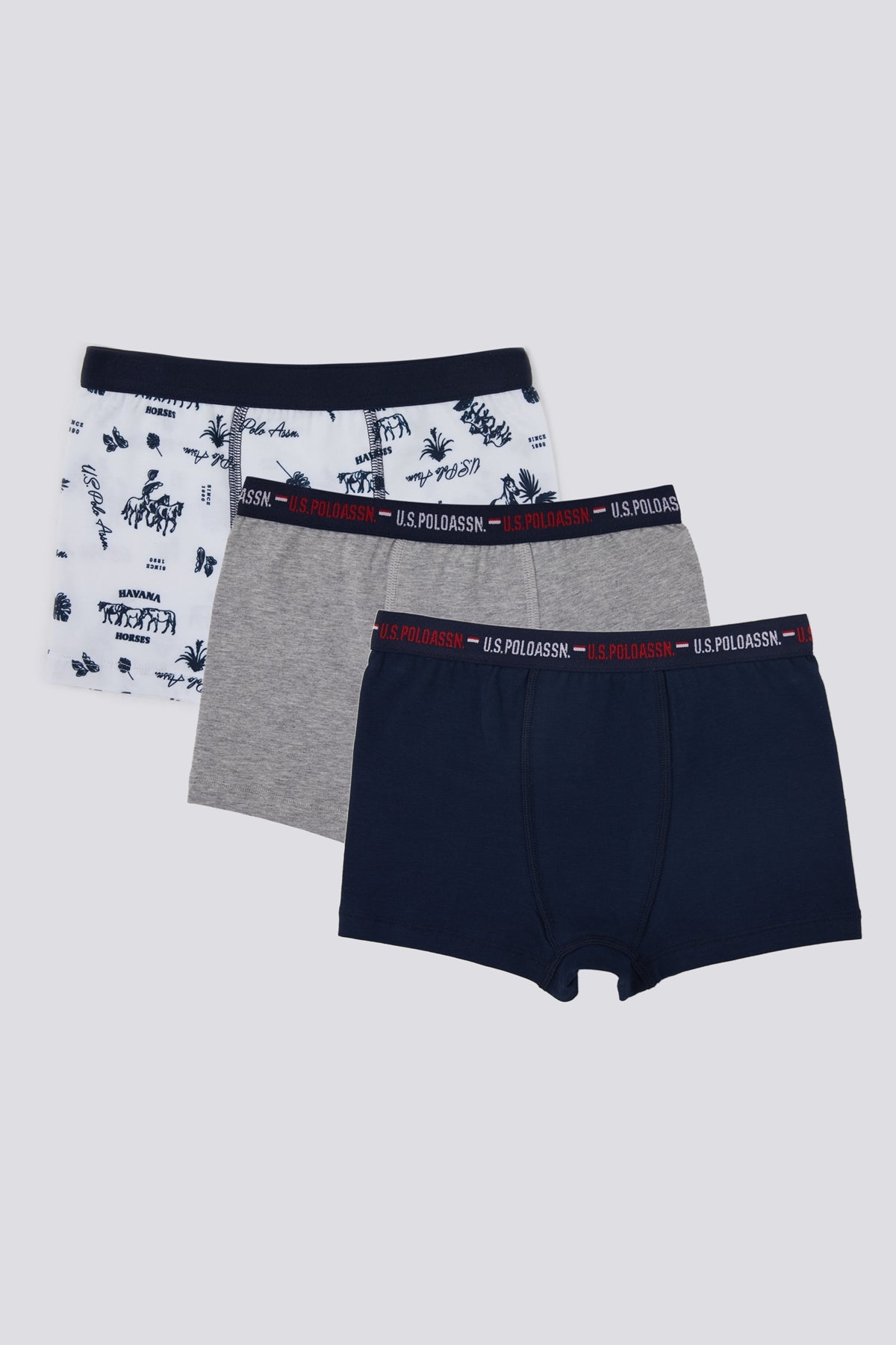 LOT DE 03 BOXERS GARCON WHITE