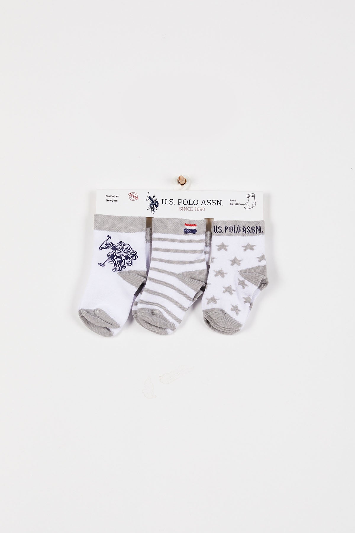 CHAUSSETTES BEBE LOT DE TROIS PAIRES WHITE
